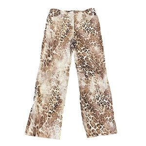 Frank‎ Lyman Bandless Leopard Pants Size 8
